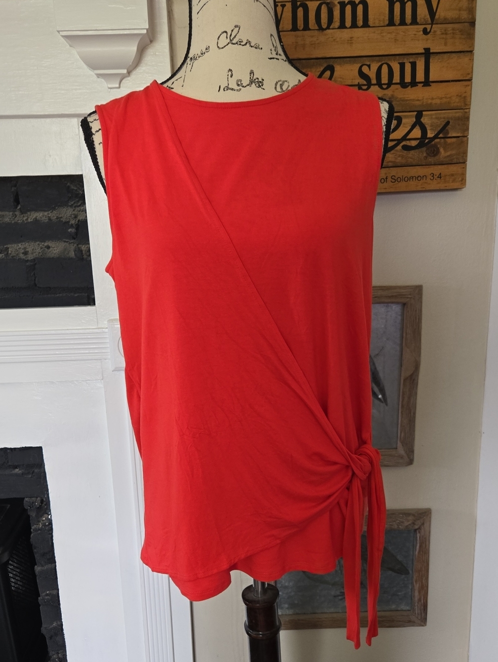 J. Jill Sleeveless Side-Tie Camisole in Orange